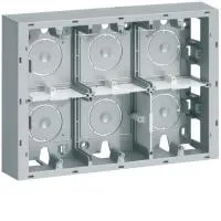 Коробка монтажная Systo для открытой установки под 1хWS456 RAL9006 цвет титан